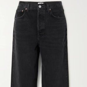 Agolde jeans tapered baggy high rise - black